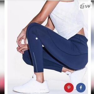 lululemon athletica navy performance leggings